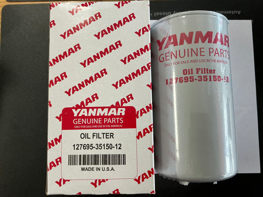 Yanmar 127695-35150-12 Oil Filter, Replaces 127695-35150