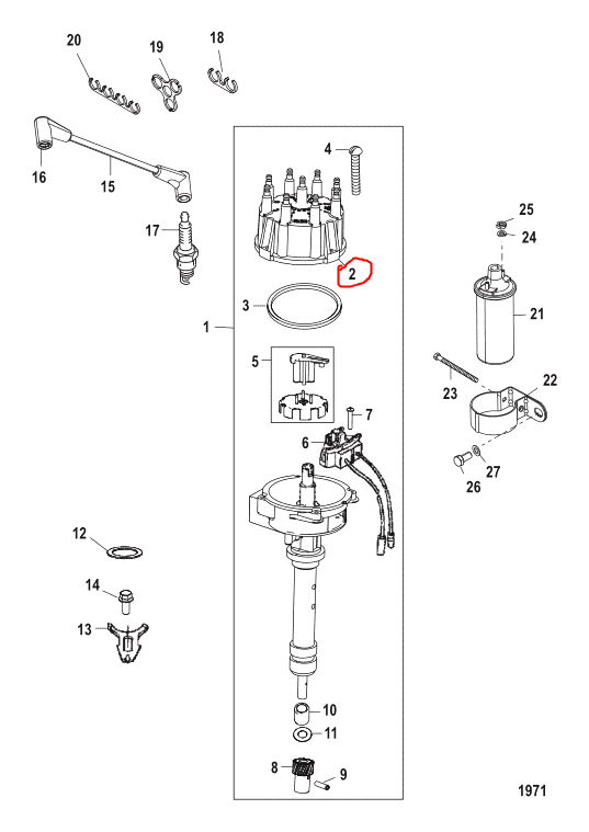 Rotor Assy, Quicksilver 13524T1