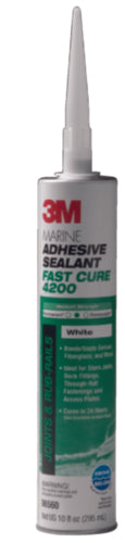 3M Marine Adhesive Sealant Fast Cure 4200 white tube
