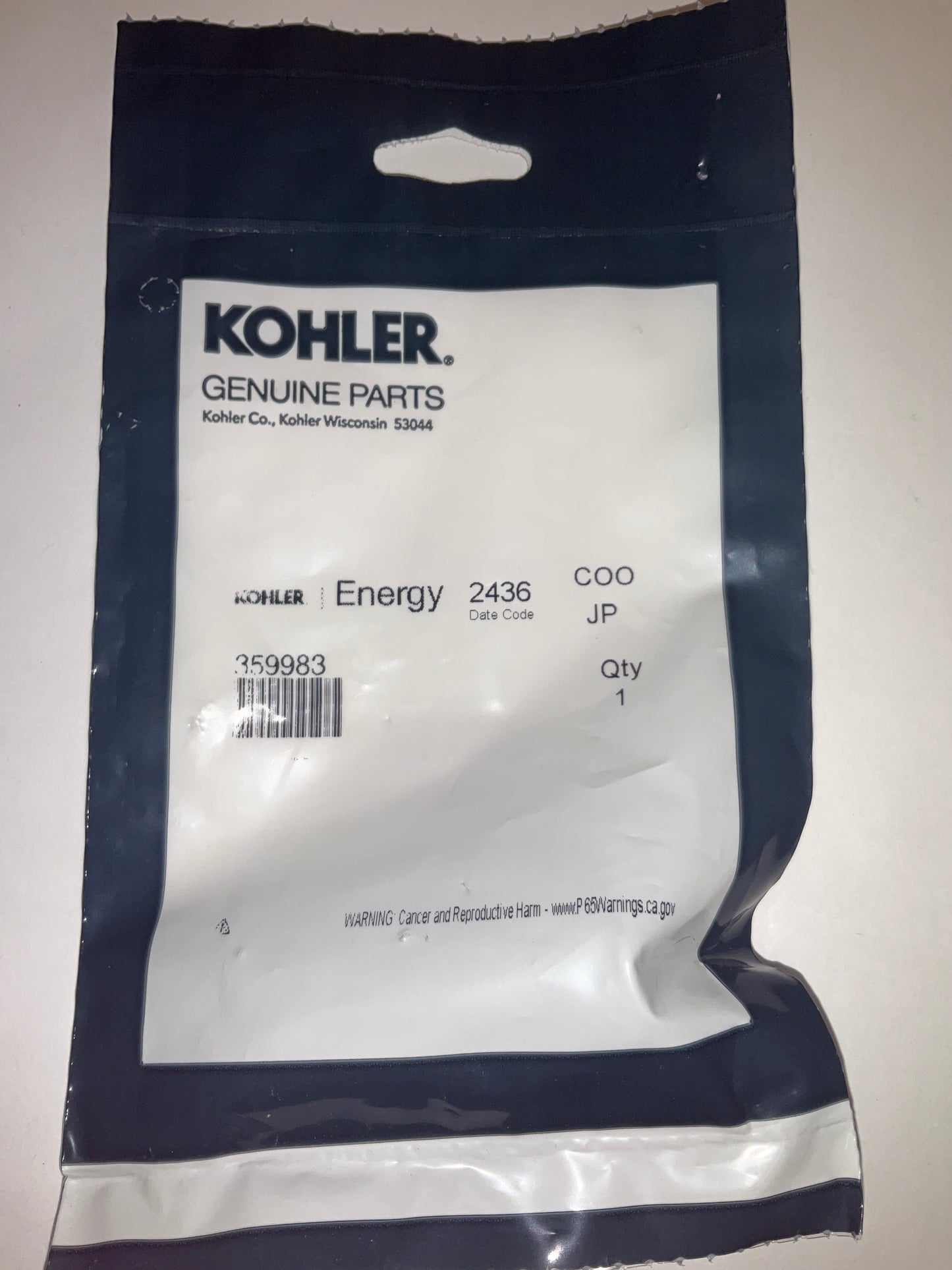 Kohler 359983 OEM Intake Valve