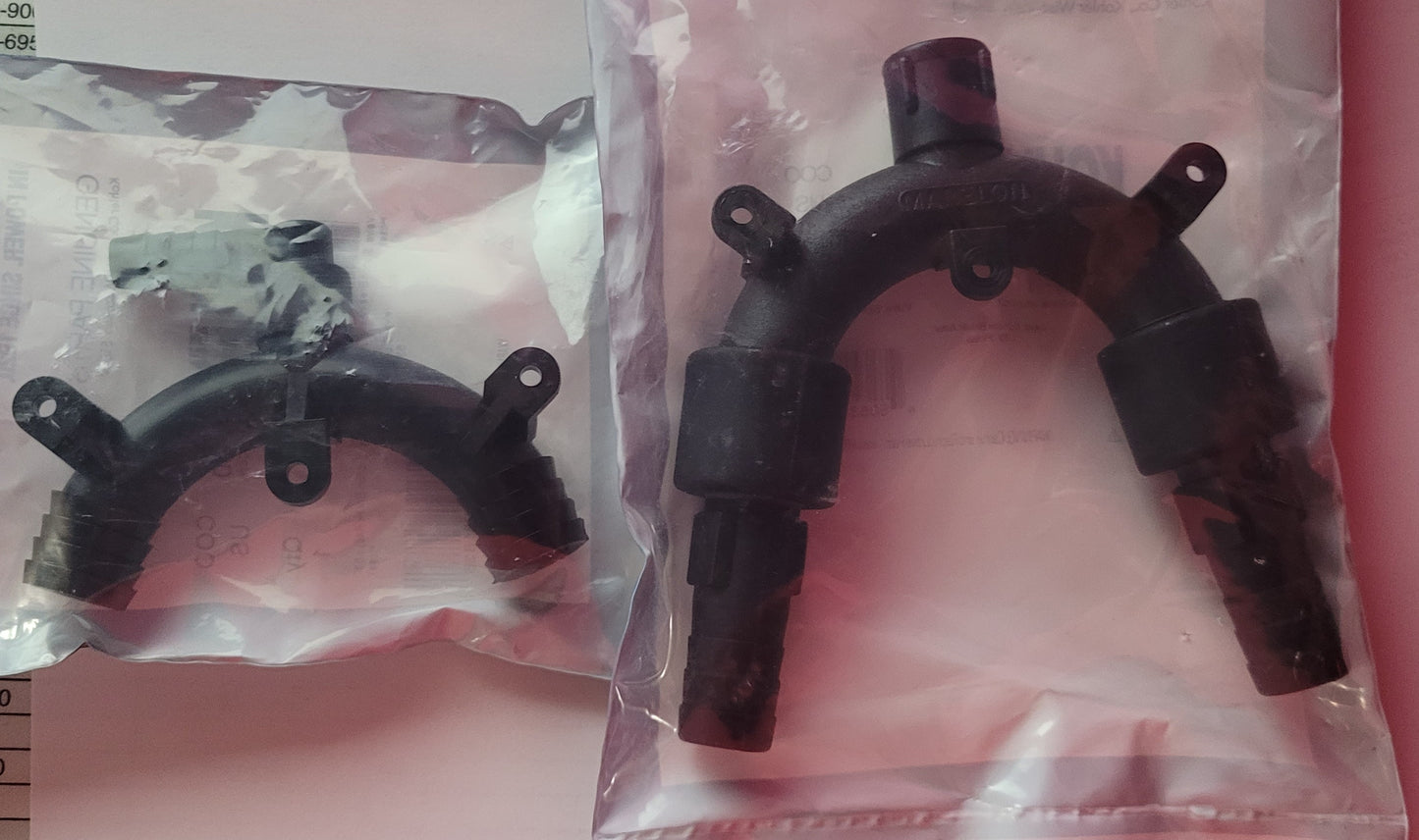 Old style on left - New style on right