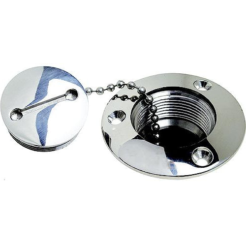 Attwood Deck Fill Replacement Cap For 66406, 66408, 66408C1, Stainless Steel