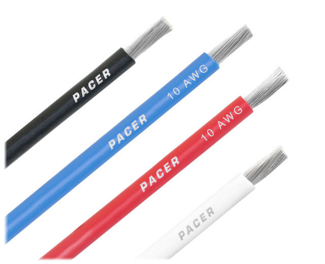 10 Gauge Marine Wire, Tinned, White