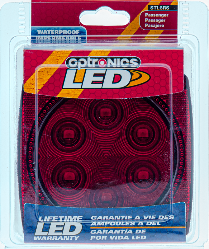 L.E.D. Combination Right Passenger Side Tail Light - Trailers Under 80” Wide Optronics