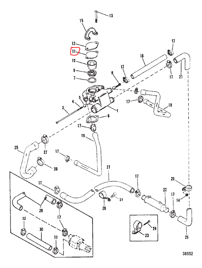 Quicksilver 27-8M0214924 Gasket