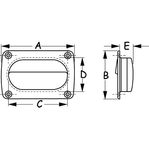 Derlin Flush Pull (Large) 227320-1