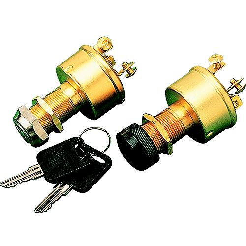 Brass 3-Position Key Switch