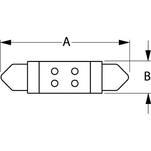 4 LED Festoon Bulb - 1-1/2"