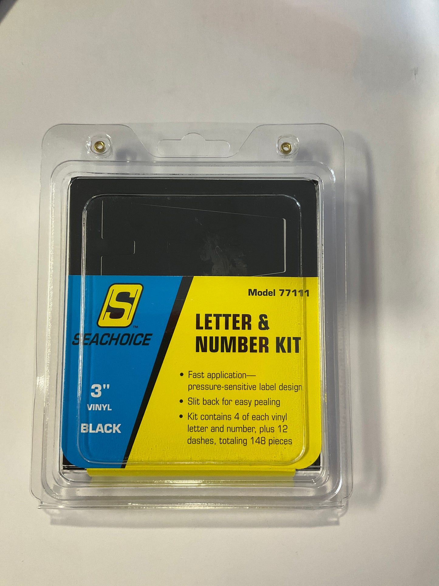 Seachoice 3-1/4" 148 Piece Letter & Number Kit - Black