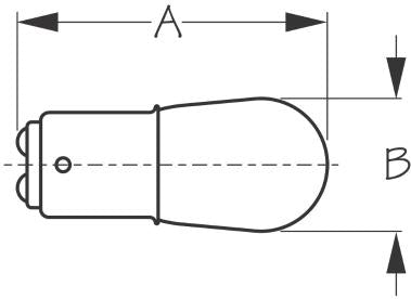 DOUBLE CONTACT BAYONET BASE LIGHT BULB
