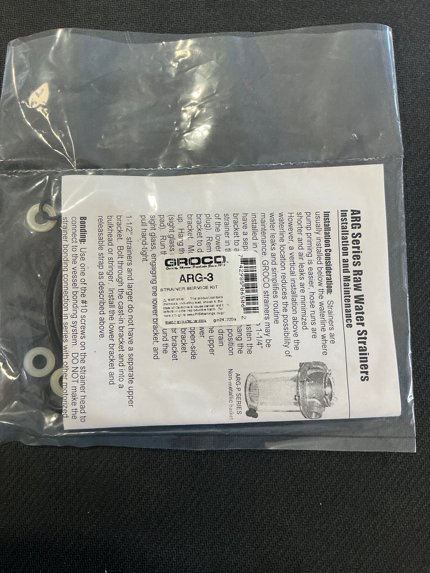 GROCO ARG SERVICE KIT 1.5"-3"