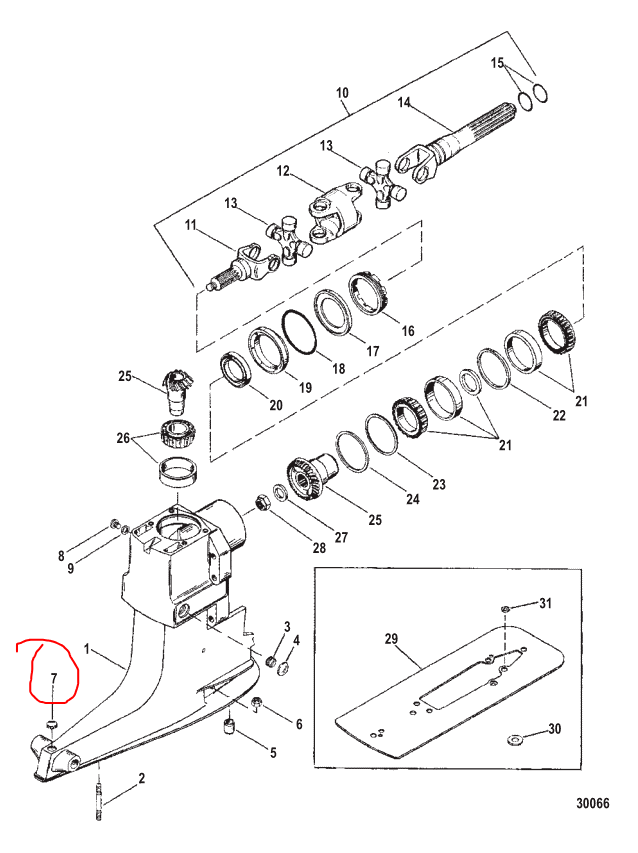 Cover Plug, Quicksilver 47579