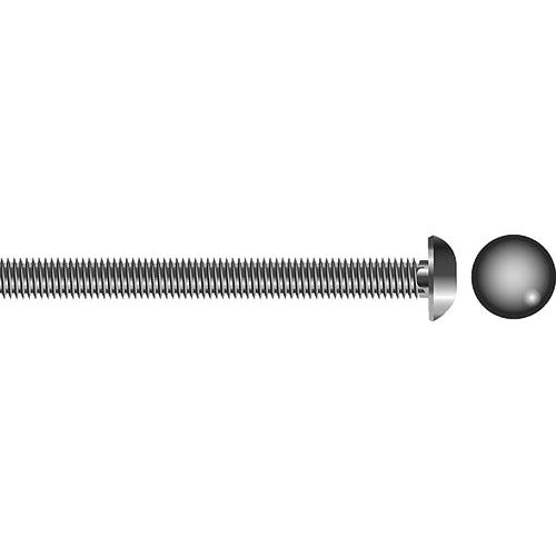 Carriage Bolt, SS, 3/8"-16 x 5", 4-1071