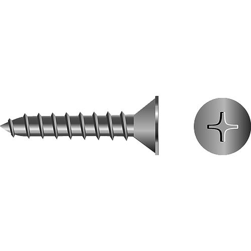 8x3/4" Flat Head Screws, SS, 4-0288