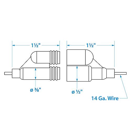 Watertight Seachoice In-Line Fuse Holder With Spare, Waterproof, 20 Amp FuseFuse Holde 20A W/Two Fuses