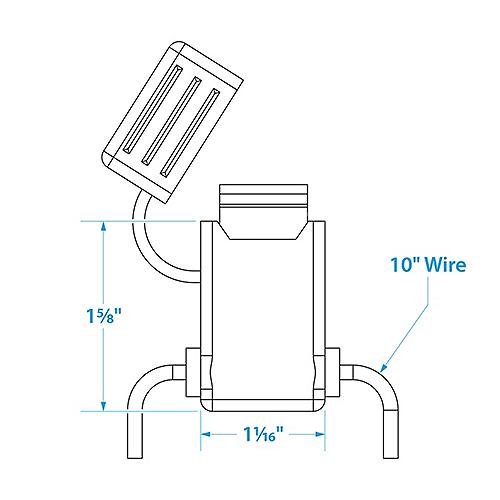 Seachoice In-Line Fuse Holder, Waterproof, 10 Amp Fuse