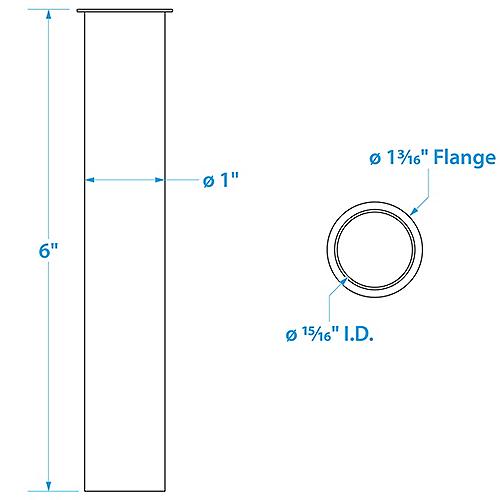 Seachoice Drain Tube 1 X 6