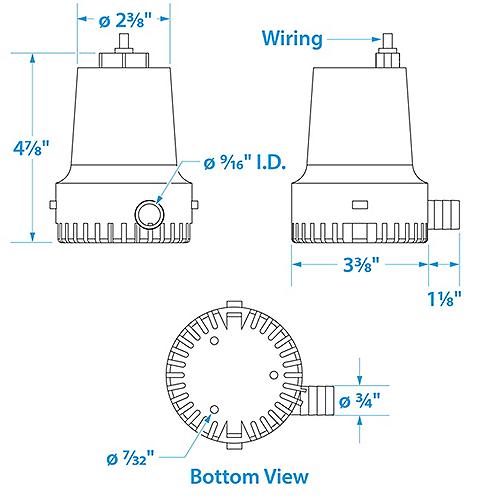 Seachoice 600gph Bilge Pump 19271