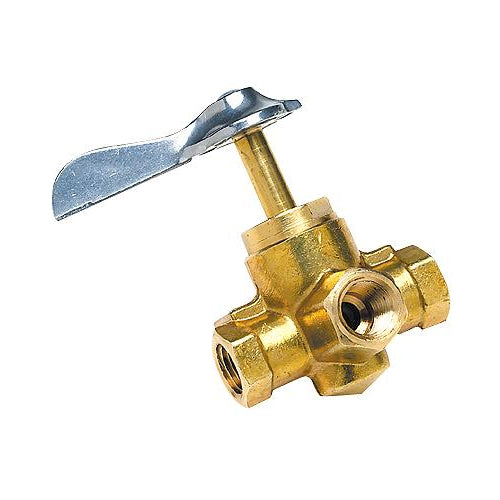 Seachoice Brass Three Way Fuel Line Valve