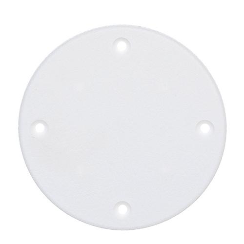Polypropylene Cover Plate Arctic White OD: 4-1/8"