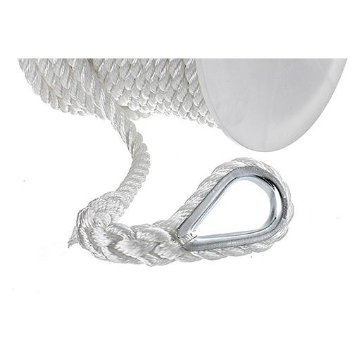 Nylon Anchor Line White 1/2x100