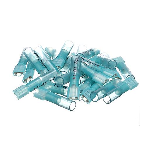 Seachoice, Marine Grade Heat-Shrink Female Terminals, Blue, Pack of 25, 16-14 ga