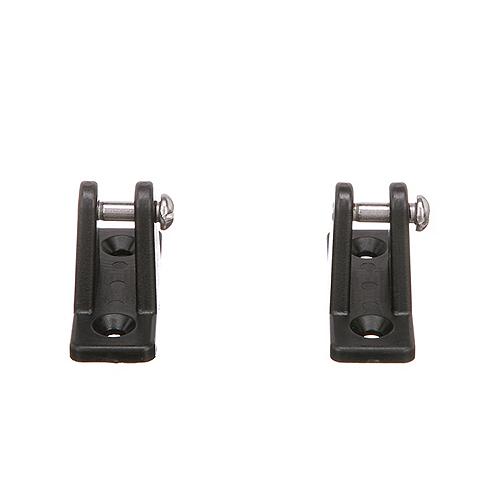 Seachoice Deck Hinge for Bimini Top, Black Nylon, Pack of 2