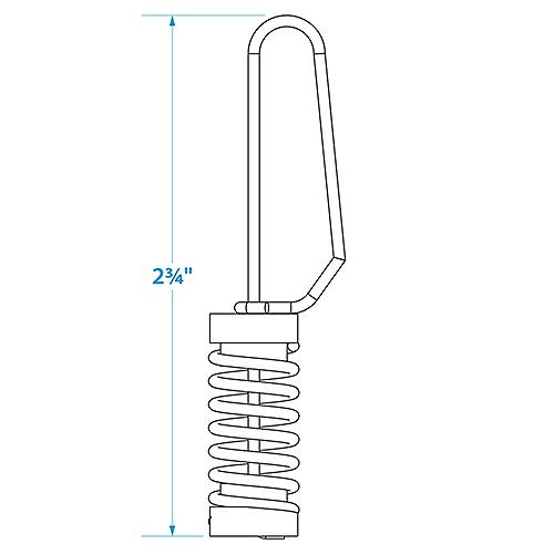 Seachoice 78351 Flag Clips, 304 Stainless Steel, For Halyards or Outrigger Lines, Pack of 2
