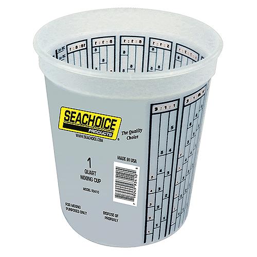 Plastic mixing bucket 1 quart