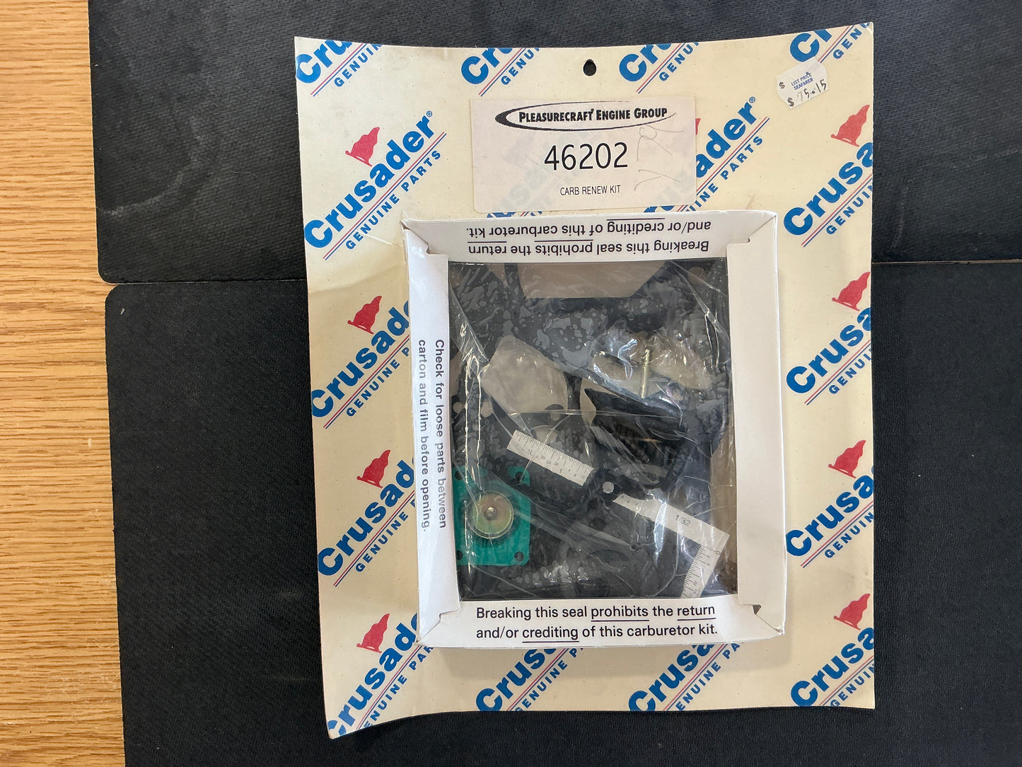 Crusader 46202 Overhaul Kit, Holley Carb (NOS)