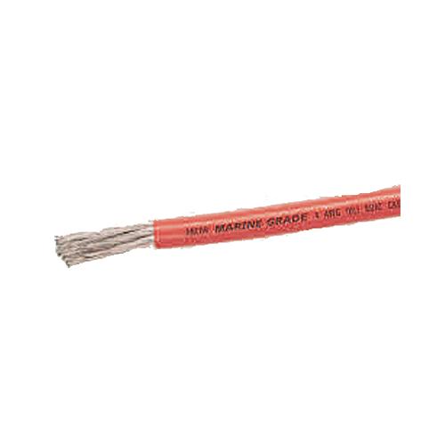 4 gauge red tinned wire per ft