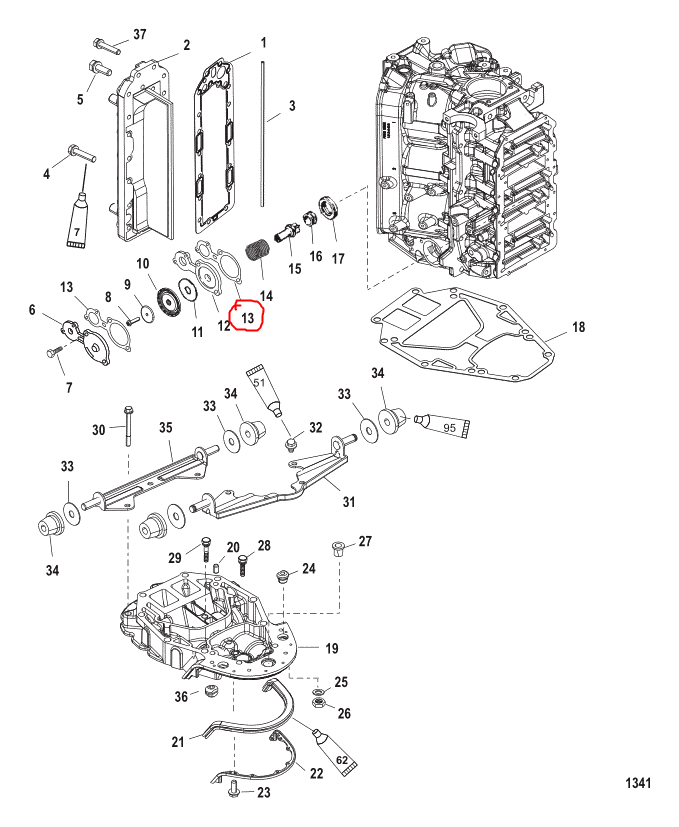 Gasket, Quicksilver 78690002