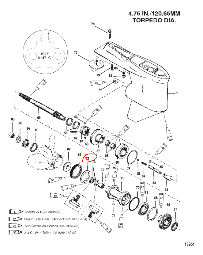 Washer, Tab, Quicksilver 79447