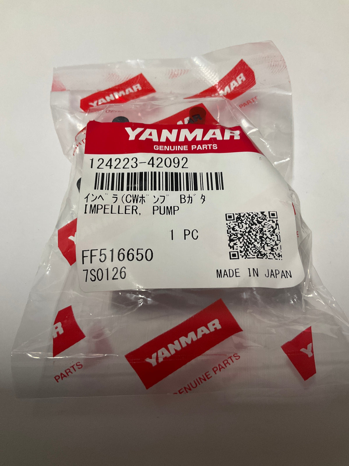 124223-42092 Yanmar OEM Impeller