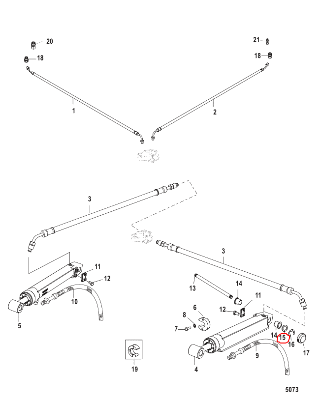 WASHER, ANCHOR PIN, GENII, Quicksilver 815952