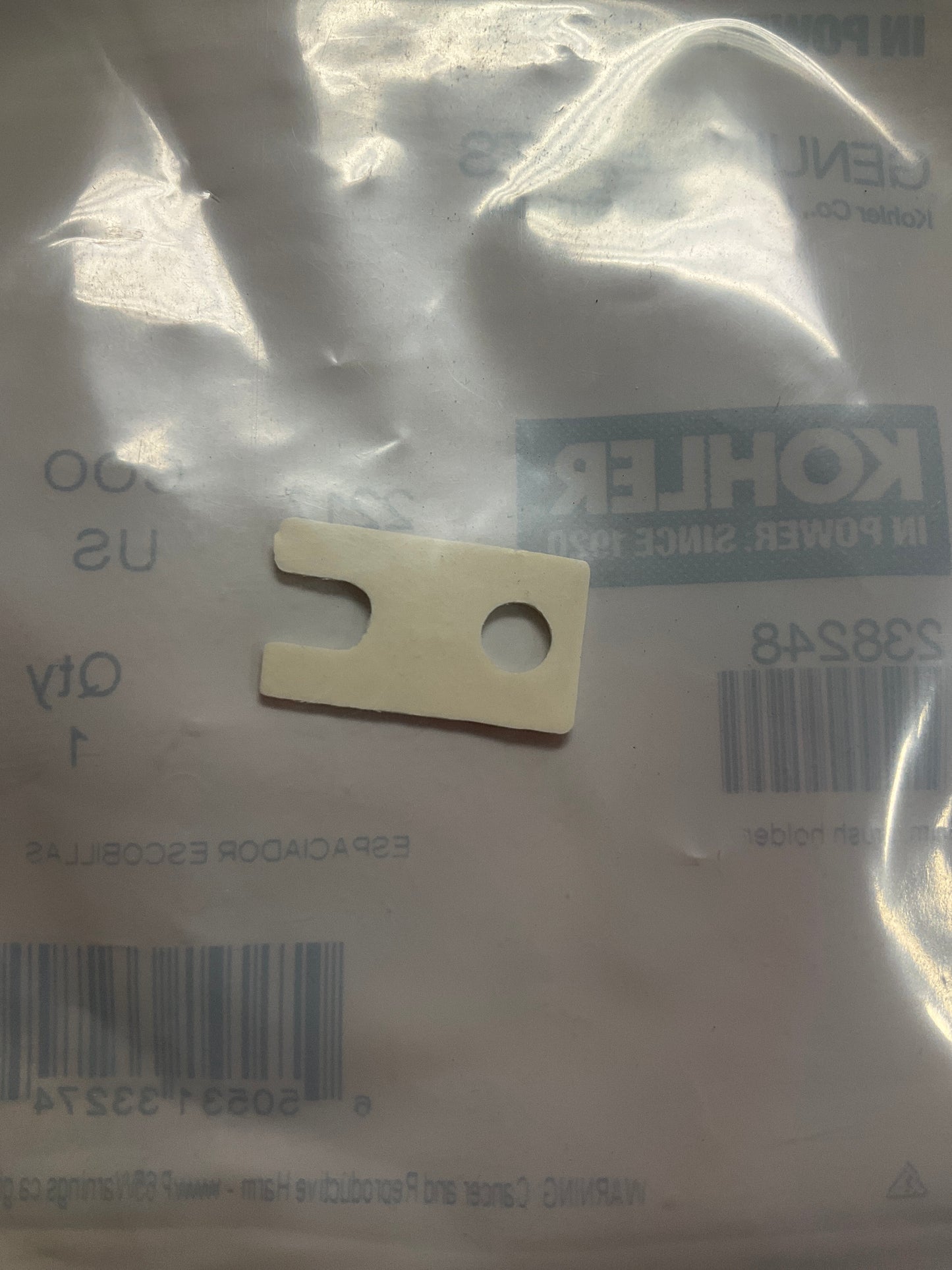 Kohler 238248 OEM Brush Shim