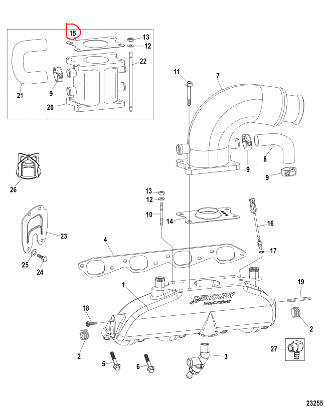 Elbow Gasket, Quicksilver 862356