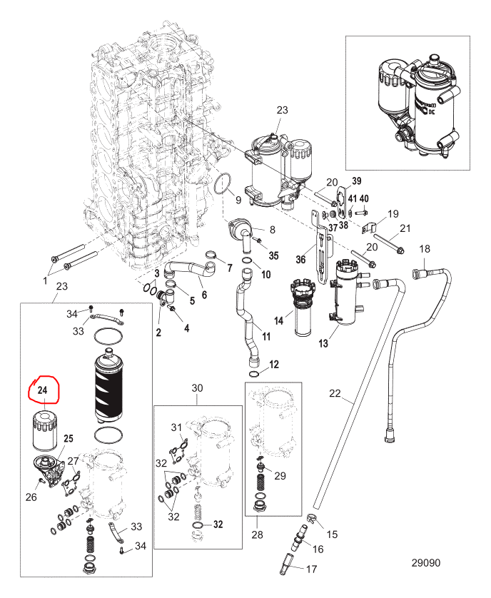 35-877769Q01 4-Stroke O/B Oil Filter