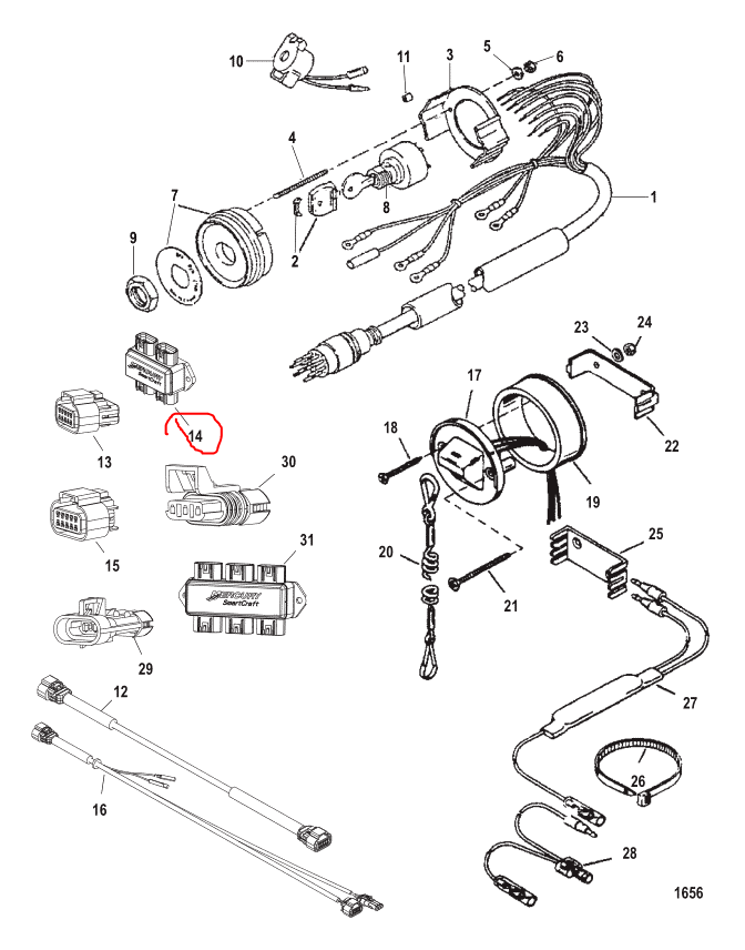 Junction Box 4-Way, Smartcraft 878492T4