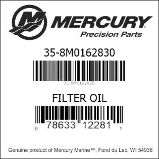 Quicksilver 35-8M0162830 Oil Filter