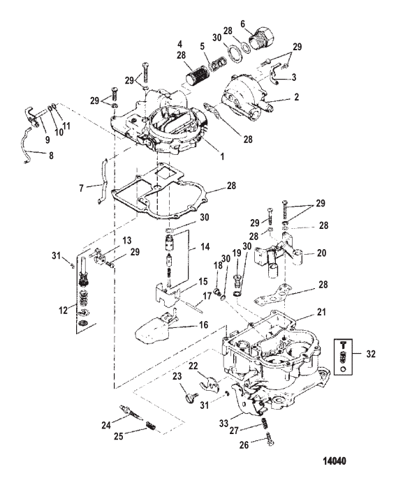 CARB PACKING SET, Quicksilver 3302-9044