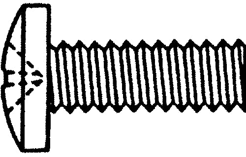 Machine Screw, Pan Head, 10-24x1", 4-2421