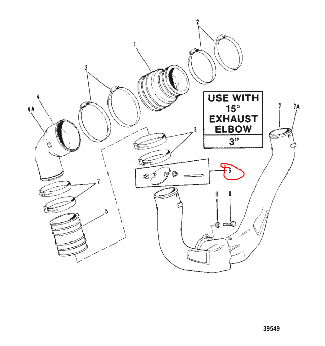 Water Shutter Assy, Quicksilver 99370A2