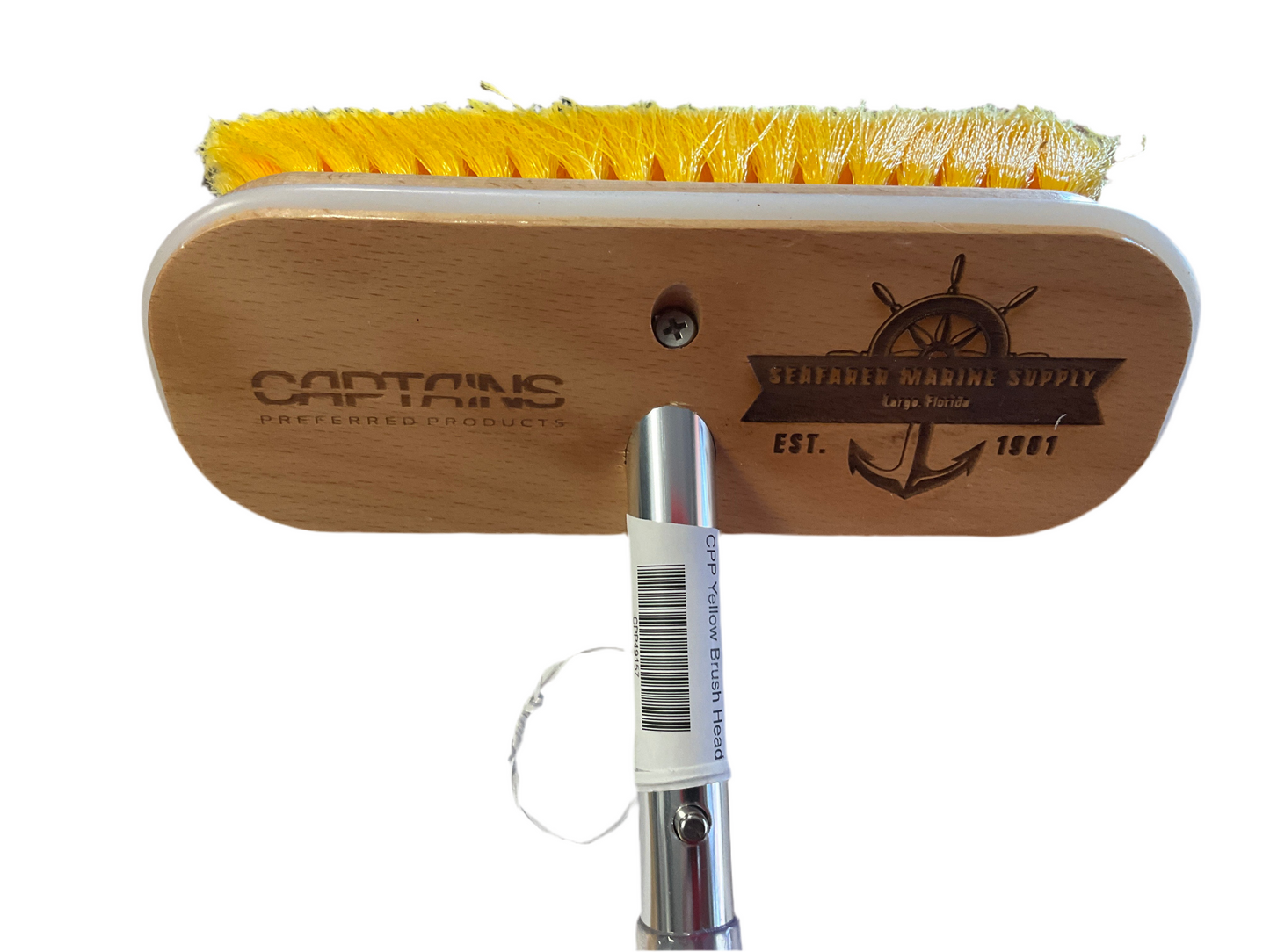Soft Bristle Boat Brush Head - 9" Yellow