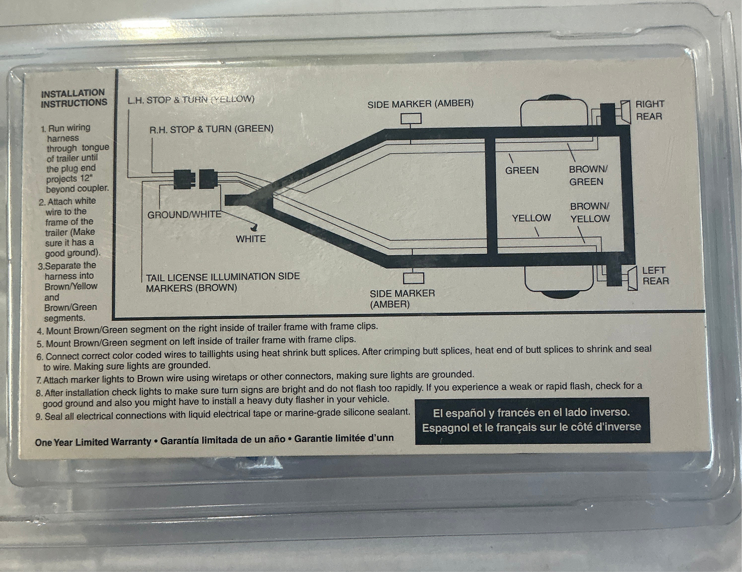25' Trailer Harness Tinned