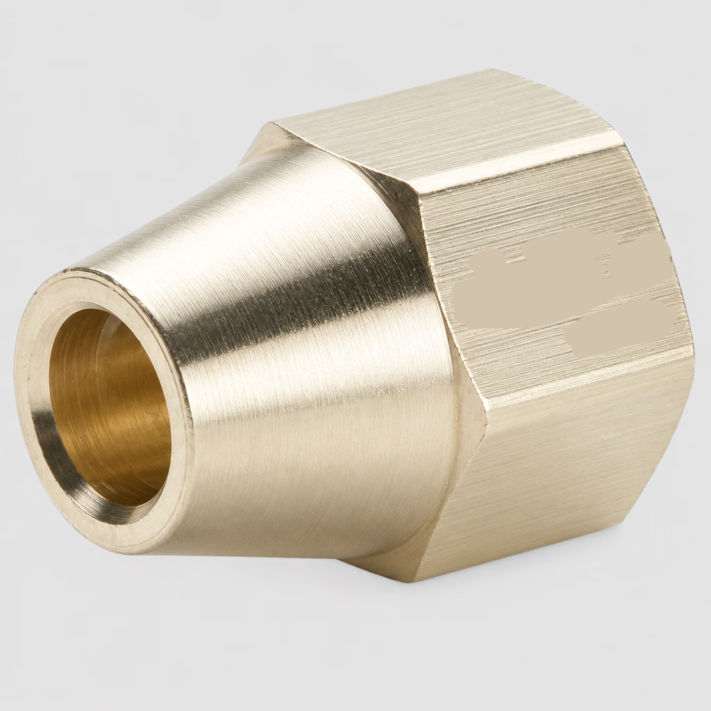 Flare Nut, 3/8", Brass, 10-017