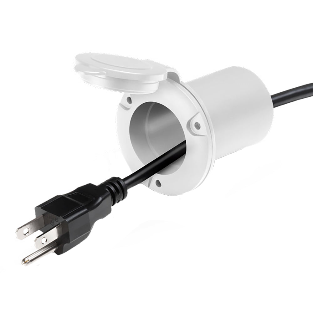 Guest AC universal plug holder White