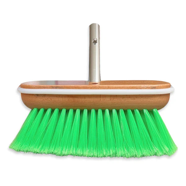 Medium Bristle Boat Brush Head - 9" Green
