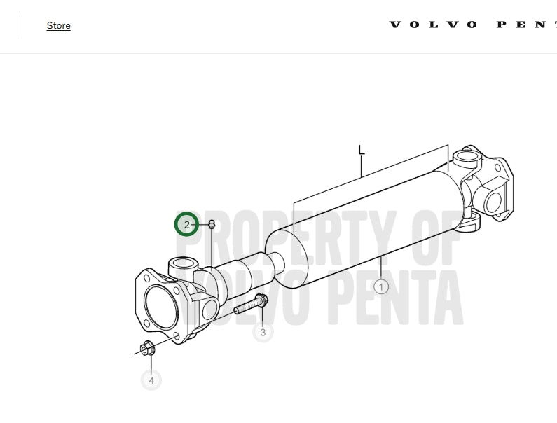 Nipple, Grease Fitting, Volvo, 3852121, (NOS)