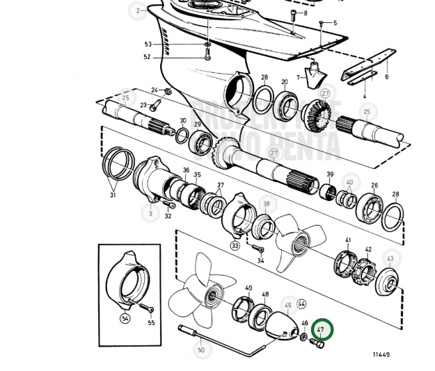 Lock Screw, Volvo 872545, (NOS)